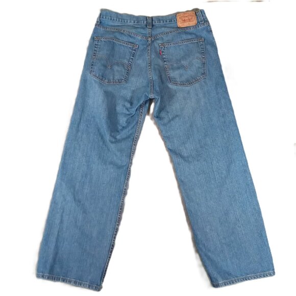 Levis 569 Jeans Men 37x31, Tag 36x32  Blue Denim Loose Straight 100% Cotton - Picture 2 of 12